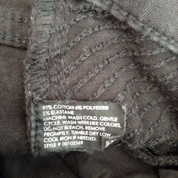 CLUB MONACO / Skinny Crop Black Jeans Ankle Zip Sz 6 - Picture 10 of 10